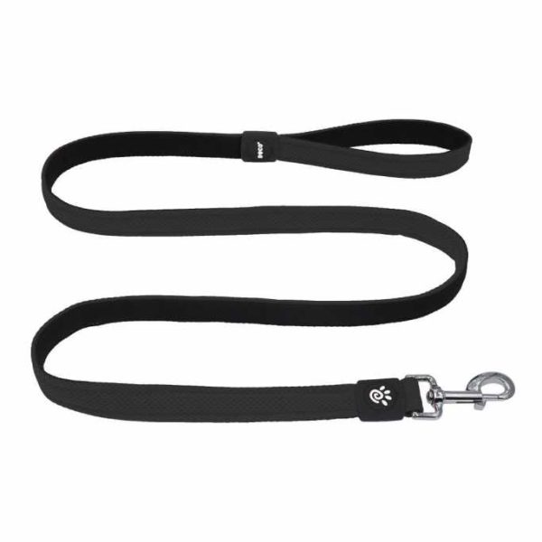 DOCO® JELLY BEAN Leash for Dogs - Black, Size S (5ft)