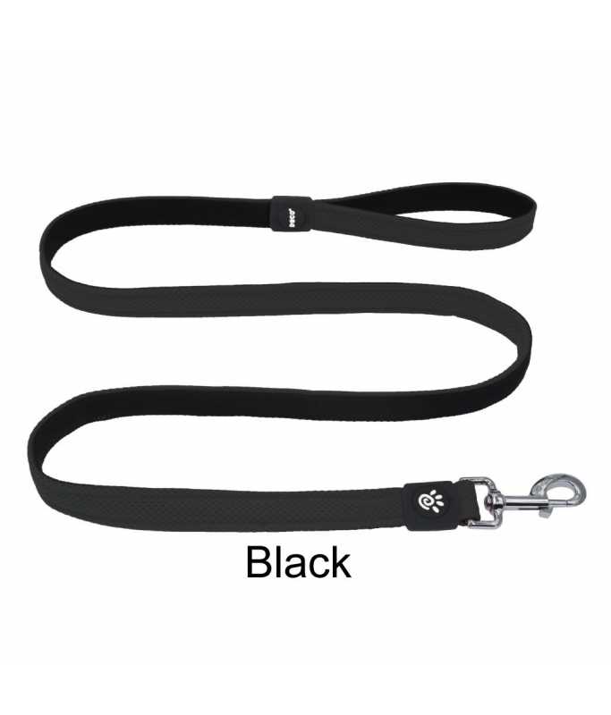 DOCO® JELLY BEAN Leash 6ft – Black XS | Lightweight & Breathable Mesh Dog Leash