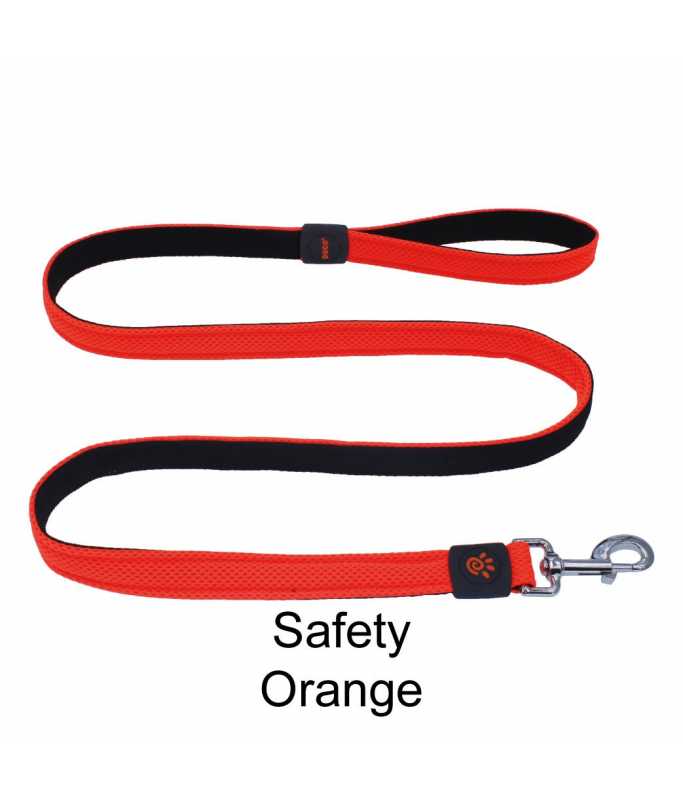 DOCO® JELLY BEAN Leash 6ft – Safety Orange (XS) | Lightweight Mesh Dog Leash