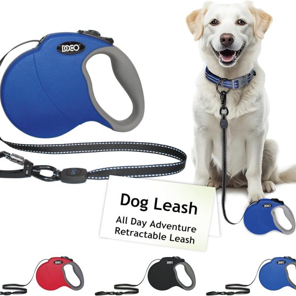 DOCO Large Blue Reflective Retractable Dog Leash 5m – Up to 50kg
