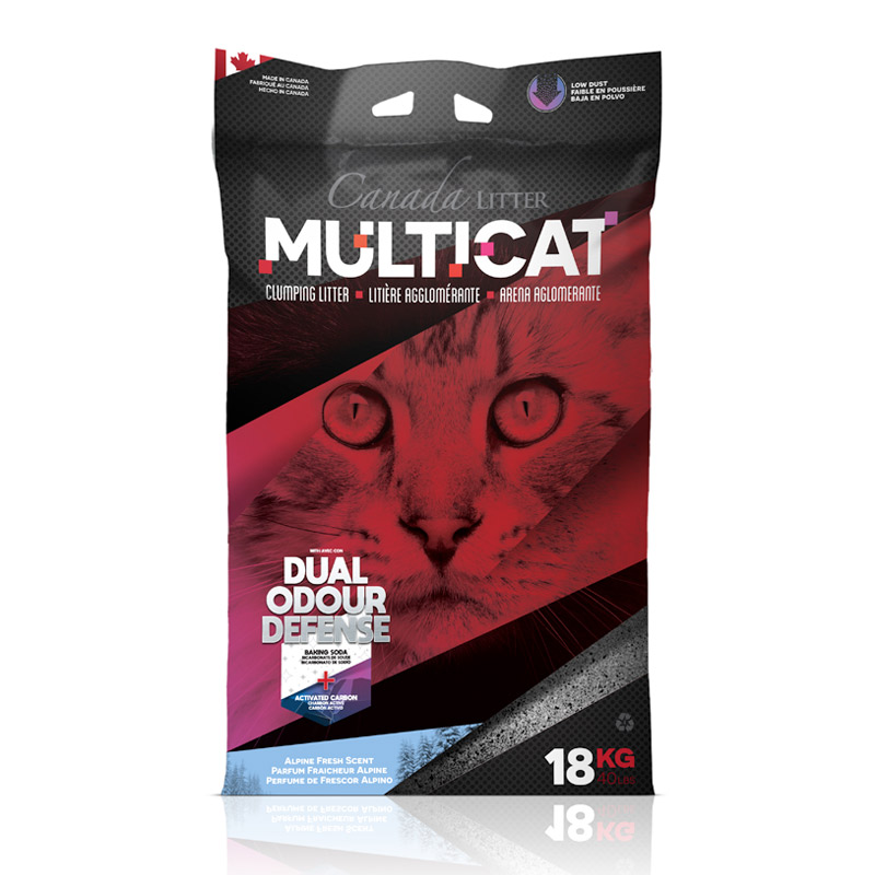 897438000418 Canada Litter Multicat Low Dust Clumping Litter – Alpine Fresh, 18kg