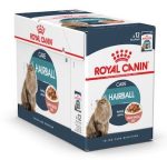 Royal Canin Feline Care Nutrition Hairball Gravy Wet Cat Food – 12 x 85g Pouches