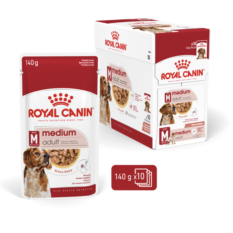 Royal Canin Size Health Nutrition Medium Adult Wet 10 x 140g: