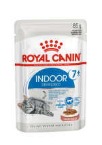 Royal Canin Indoor 7+ Wet Cat Food 12 x 85g – Morsels in Sauce