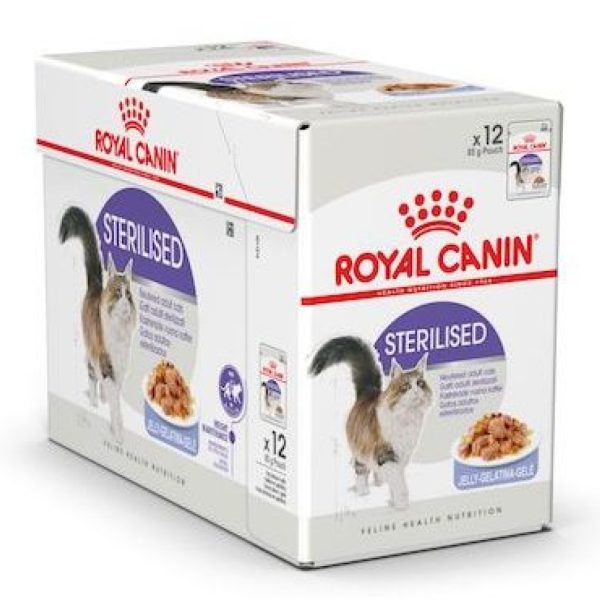 Royal Canin Feline Health Nutrition Sterilised Jelly Wet Cat Food – 12 x 85g