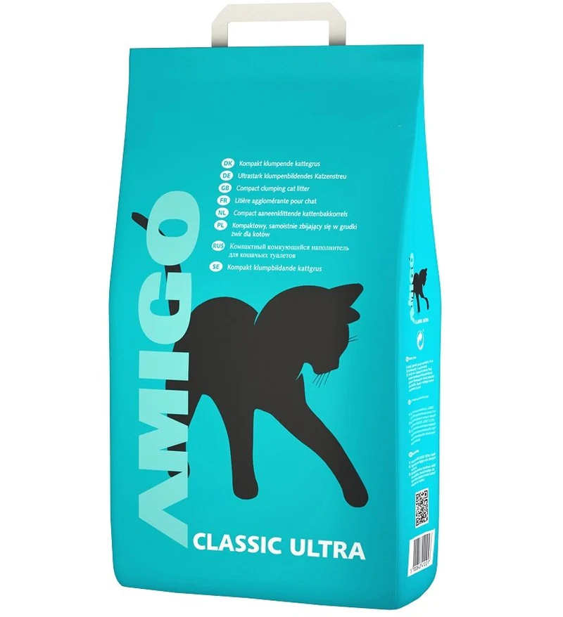 AMIGO Classic Ultra Cat Litter 8L Amigo Classic Ultra Clumping Cat Litter – 8L