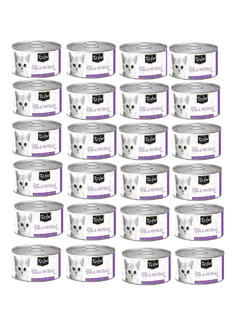 Kit Cat Food with Tuna & Whitebait Toppers 80g – 24pcs