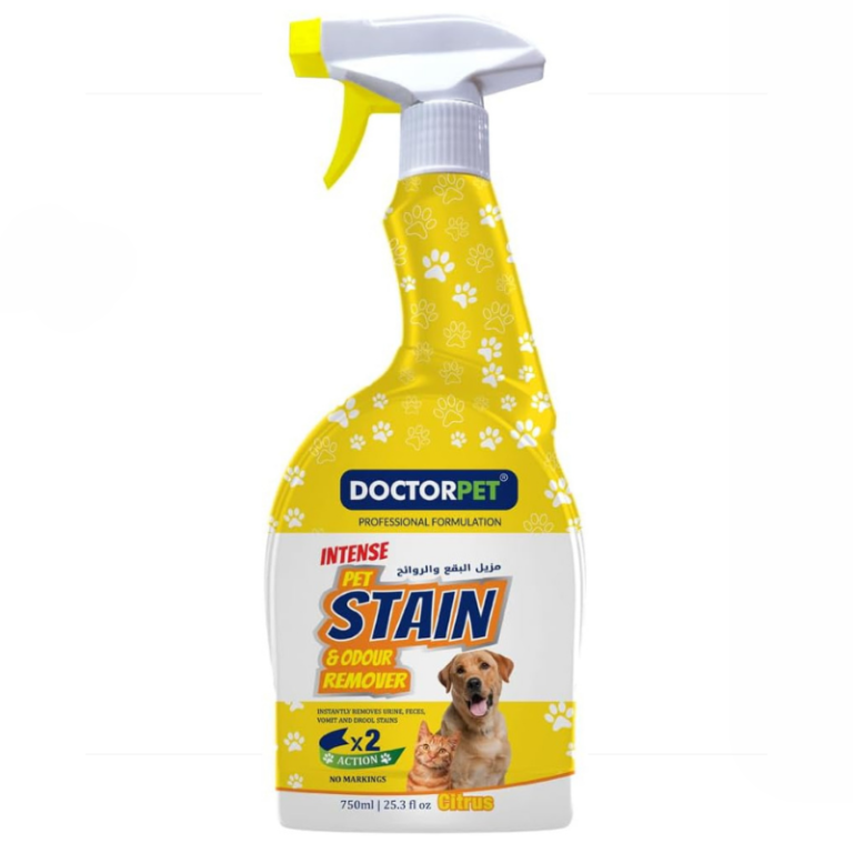 Doctor Pet Max Power Pet Stain & Odor Remover for Cats & Dogs – Citrus Scent 750ml