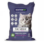 Doctor Pet Lavender Scented Clumping Cat Litter 25L – Dust-Free & Pet Safe