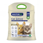 Doctor Pet Cat Litter Unscented 20L – Premium Clumping Bentonite for Cats