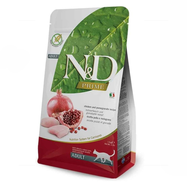 Farmina N&D Prime Dry Food with Chicken & Pomegranate for Adult Cats