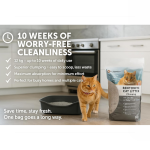 Flamingo Bentonite Clumping Cat Litter Baby Powder Scent with Zeolite 12kg for Cats