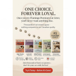 Flamingo Bentonite Clumping Cat Litter Baby Powder Scent with Zeolite 12kg for Cats