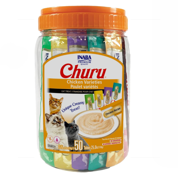 Inaba Churu Chicken Variety Pack Cat Treats - 50x14g