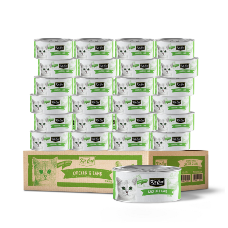 Kit Cat Wet Food Toppers with Deboned Chicken & Lamb – 24 x 80g