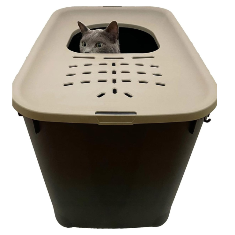MP Bergamo Micia Cat Litter Box Black & Gray, 58x38x40cm