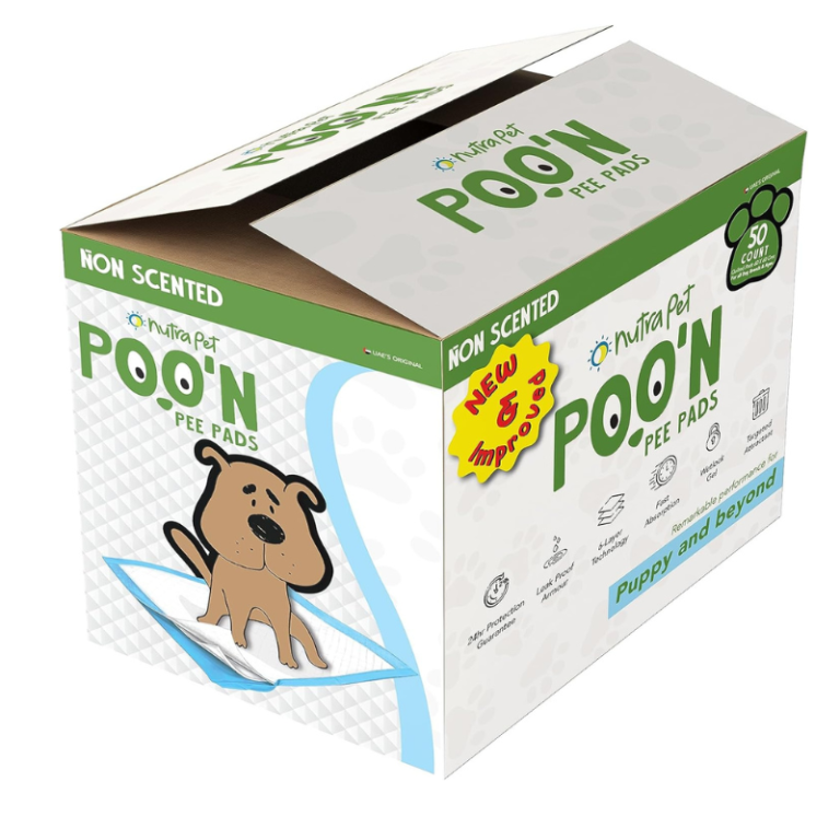 Nutra Pet Poo' N Pee Dog Training Pads 60x60cm – 50pcs