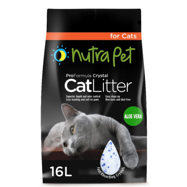 Nutra Pet Pro Formula Crystal Cat Litter Aloe Vera Scent – 16L