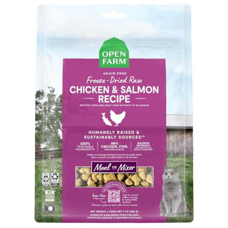 Open Farm Freeze-Dried Raw Cat Food with Chicken & Salmon - 99g