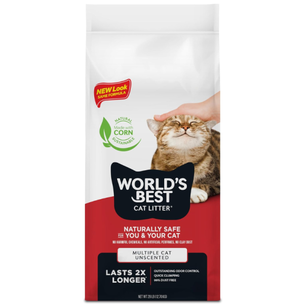 World's Best Multiple Cat Clumping Litter – 12.7kg