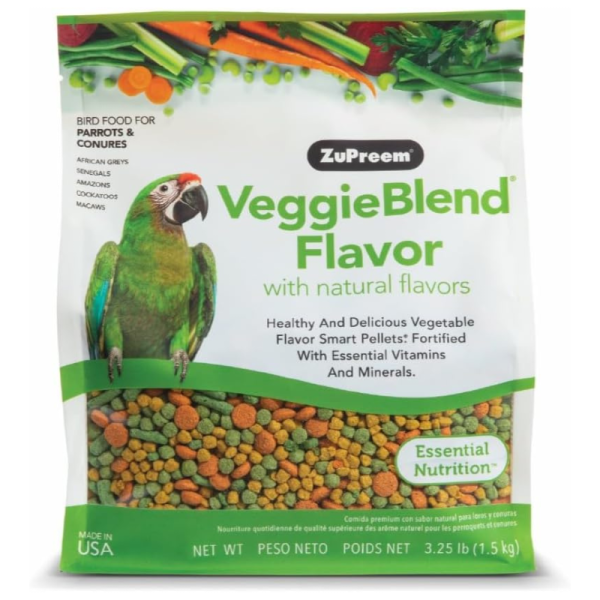 Zupreem VeggieBlend Flavor Bird Food 1.47kg – Parrots & Conures