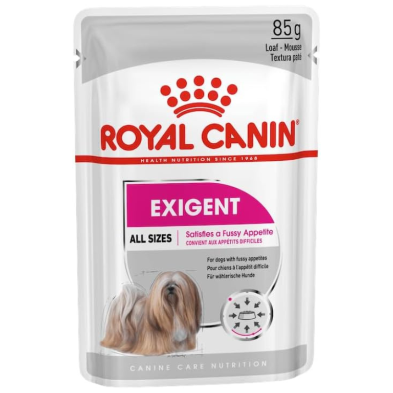 Royal Canin Canine Care Nutrition Exigent Wet Dog Food Pouches (12 x 85g)