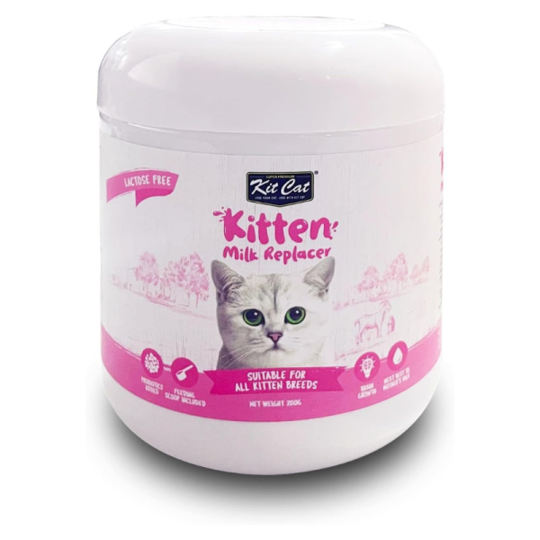 Kit Cat Kitten Milk Replacer – Lactose-Free, 200g, All Breeds