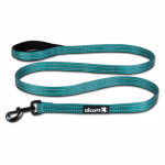 Alcott Large Blue Reflective Dog Leash with Cushioned Handle (6ft, 1 Inch)