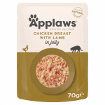 Applaws Natural Wet Cat Food – Tender Chicken Breast with Lamb in Jelly, 16 x 70g