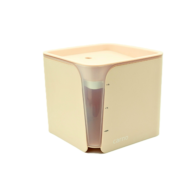 Carno Beige 2L Pet Water Fountain – Fresh Water for Dogs & Cats