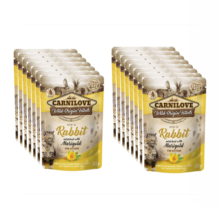 Carnilove Wild Origin Rabbit & Marigold Wet Cat Food 24x85g