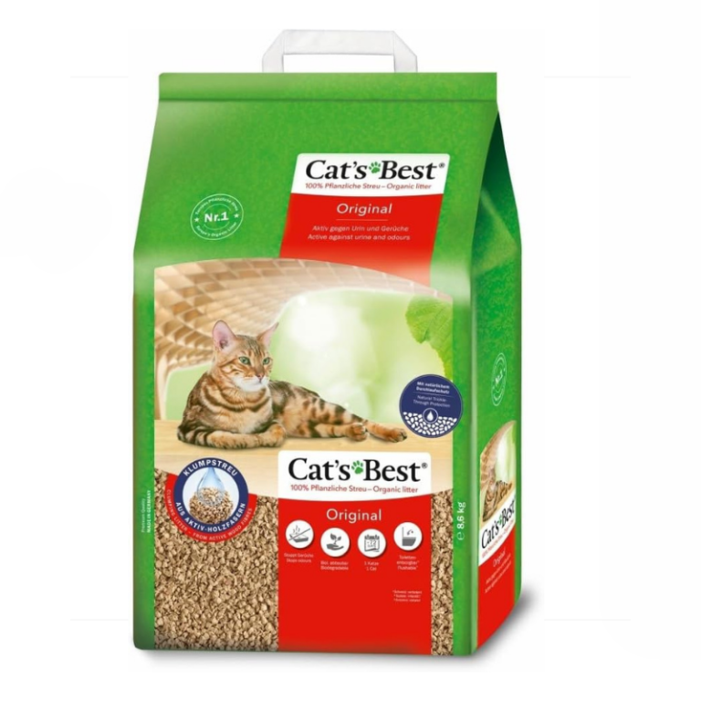Cat's Best Biodegradable Clumping Cat Litter 8.6kg – Plant Fiber Formula