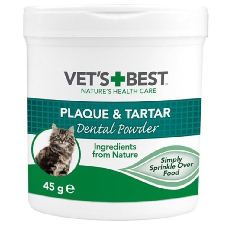 Vet's Best Dental Powder for Cats – Natural Oral Care 45g