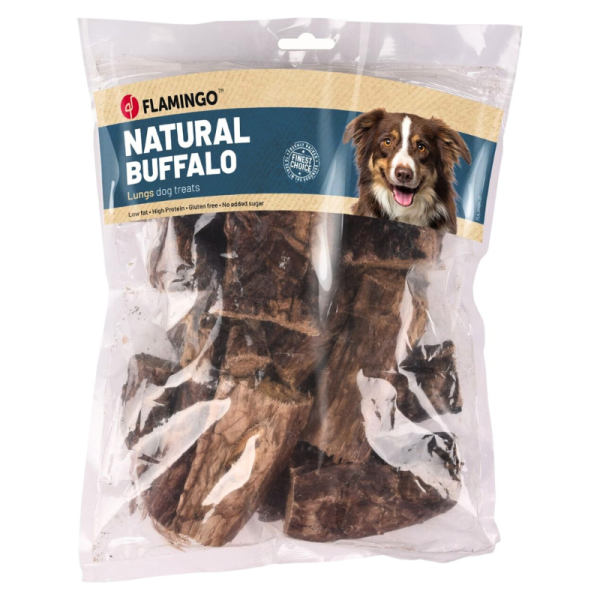Flamingo Natural Buffalo Lungs Dog Treats – 200g