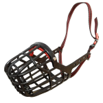 Dog Fever Dog Muzzle Size 1 – Black & Red 20cm