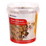 Flamingo Chew 'n Snack Bone Shaped Dog Treats with Chicken – 500g (9+ Months)