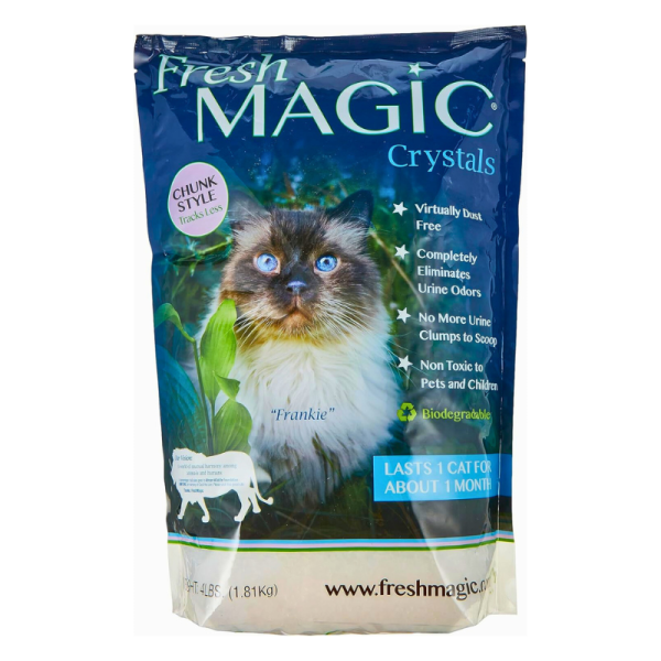 Fresh Magic Biodegradable Crystal Cat Litter 4kg Bag