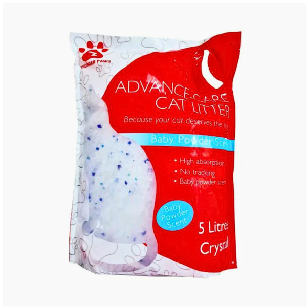 Thunder Paws Advance Care Non-Clumping Crystal Cat Litter – 5L (2.10kg)