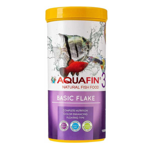 KW Zone Aquafin Basic Flake Fish Food – 1000ml