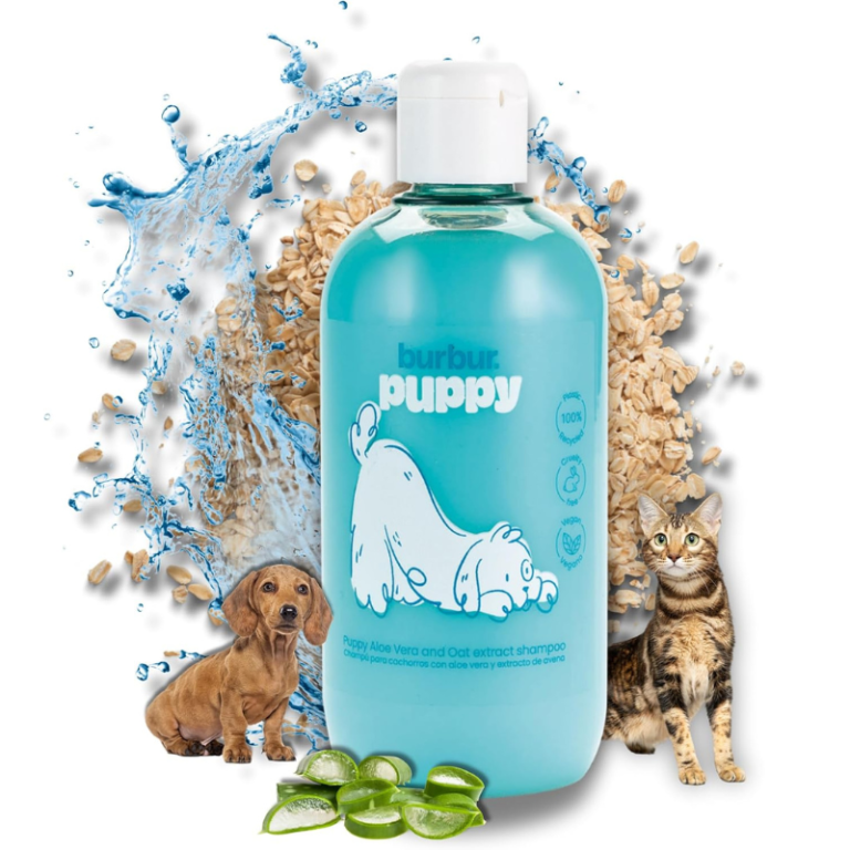 URBUR Puppy Vegan Shampoo – 400ml | Moisturizing Aloe Vera & Oats Formula for Dogs & Cats
