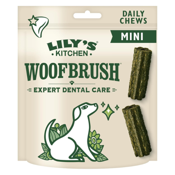 Lily's Kitchen Woofbrush Dental Dog Treats for Mini Dogs (1–5kg) – 130g