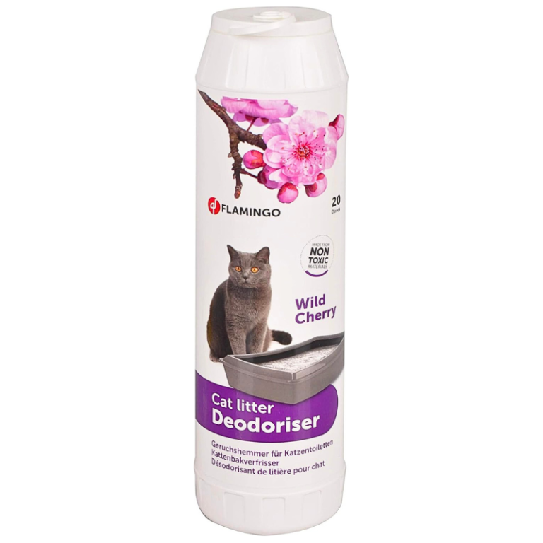 Flamingo Cat Litter Deodorizer Powder Wild Cherry 750g