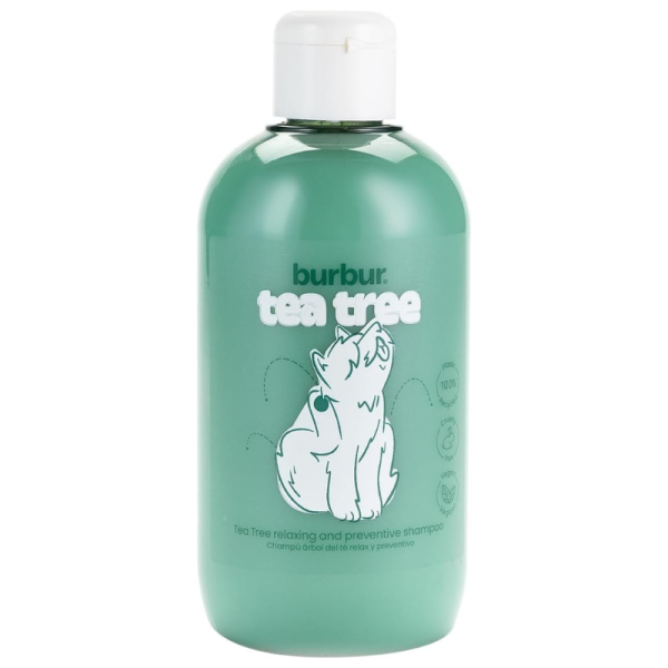 Burbur Pet Shampoo with Tea Tree Oil & Green Tea – 400ML