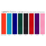 Lupine Pet Basic Solids Aqua Blue Dog Leash with Padded Handle (122x30cm)