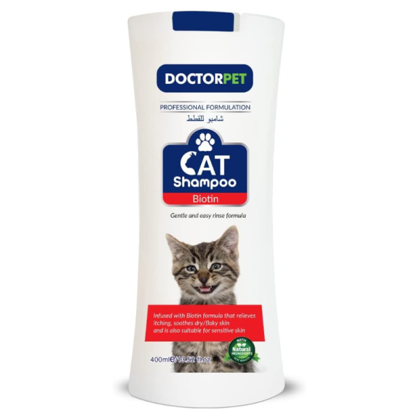 Doctor Pet Cat Shampoo Biotin 400ML – Nourishing & Deep Cleaning