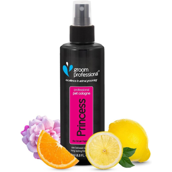 Groom Professional Princess Pet Cologne 200ml – Fine Female Scent for Dogs & Cats