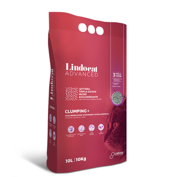 Lindocat Triple Action Bentonite Clumping Cat Litter 10KG Bag