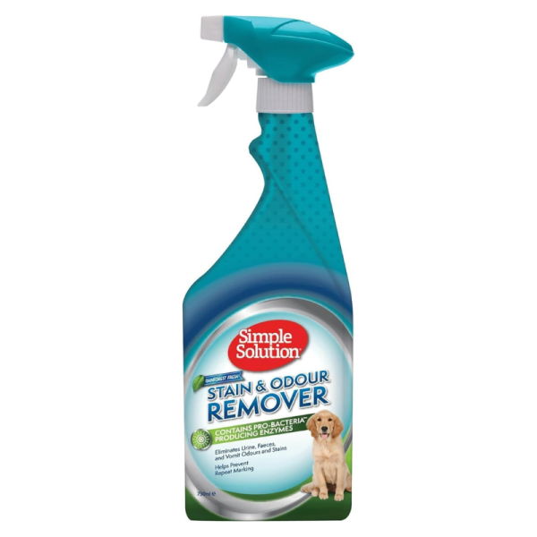 Simple Solution Dog Stain & Odor Remover Spray 750ML – Spring Rainforest Fresh Scent