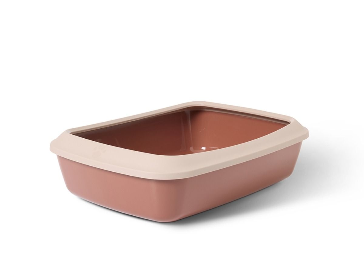 5411388926380 Savic Nordic Iriz Tuscan Red Cat Litter Tray 42cm
