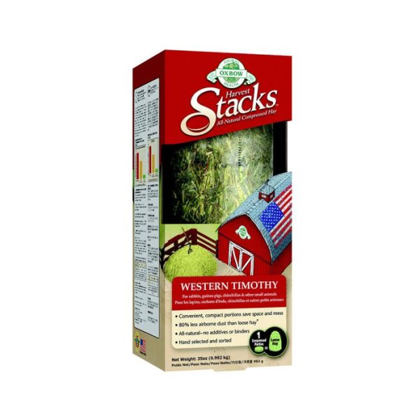 Oxbow Harvest Stacks Western Timothy Hay with Carrot for Rodent & Rabbits 992 gr